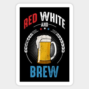 Red White And Brew Sticker